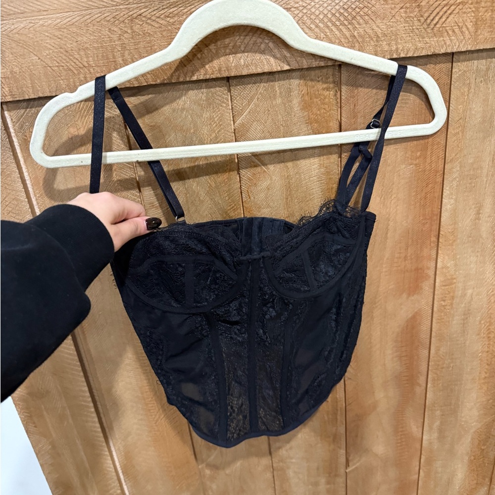 Urban Outfitters Black Lace Corset